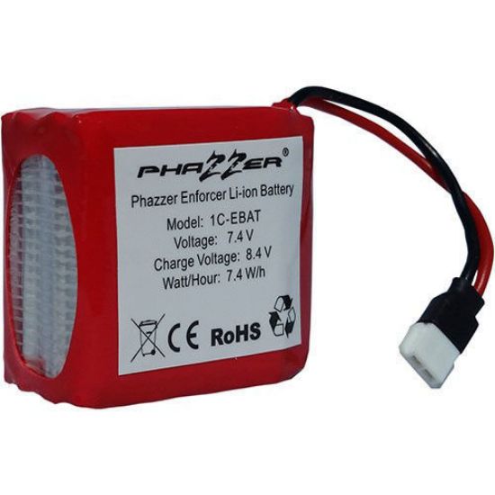 Picture of PhaZZer Enforcer Red Label Rechargeable Battery with Overcharge Prevention Chip