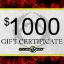 Picture of $1000 Gift Certificate